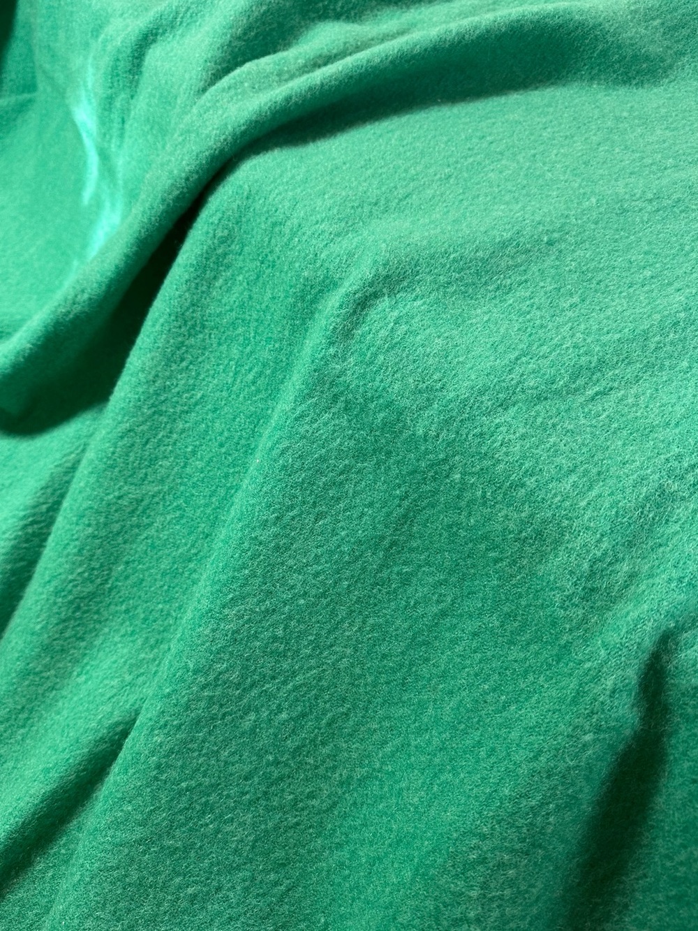 Vintage Kenwood Ramcrest Emerald Green Wool Blanket 72" x 87" Canada - Picture 9 of 11